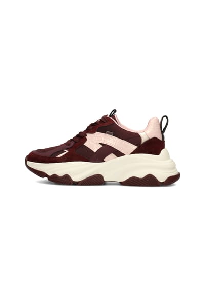 POSH by Poelman GIGI Dames Sneakers - Bordeaux met combinatie