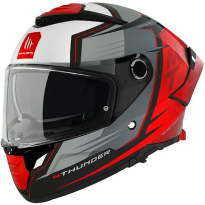 Volgelaats motorhelm, dubbel schild / pinlock klaar MT Helmets Thunder 4 SV Pental B5