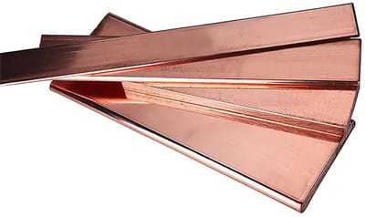 Koperen Plaat - Metaal Strip - Doe-het-zelf Projecten - Goede Geleider - 500 mm Lengte - Geel