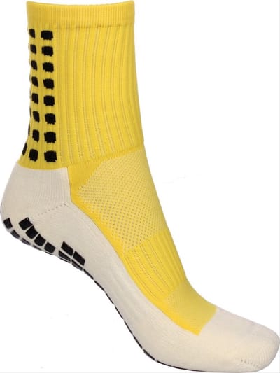 CHPN - Gripsokken - Anti-slip sokken - Sportsokken - Geel - 1 paar - Sport sokken - Ondersteunende sokken - Maat 39/45