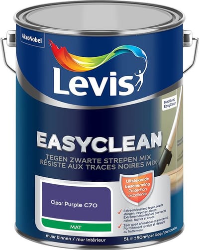Levis - Easyclean Tegen Zwarte Strepen Mix - Clear Purple C70 - Mengverf - 5 L