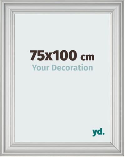 Your Decoration - Fotolijst 75x100 cm - MDF - Zilver Mat - Lazio