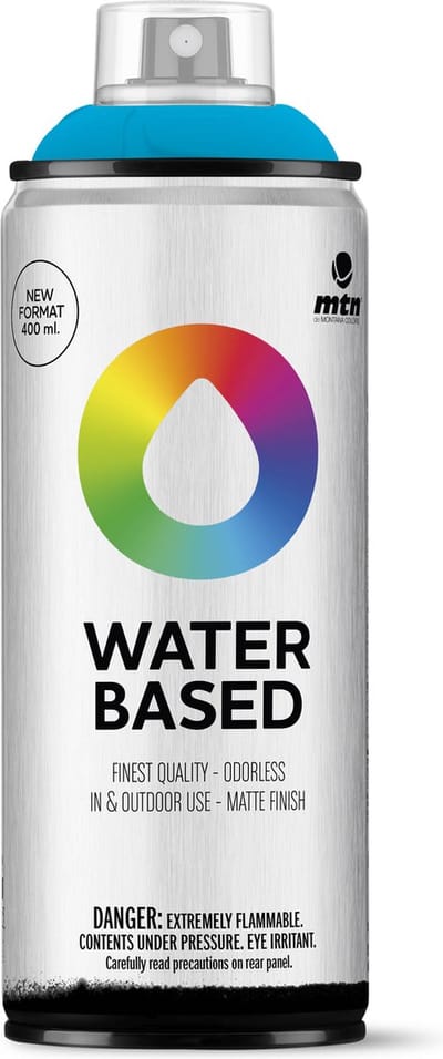 MTN Water Based Spuitbus - verf op waterbasis - RV-217 Avatar Blue - 400ml
