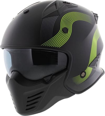 Helm Vito Bruzano - Kleur Mat Zwart Fluor - Maat XXL