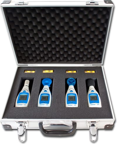 Peaktech 8103 - thermometer - vochtigheidsmeter - luxmeter - decibelmeter - windsnelheid - set omgeving