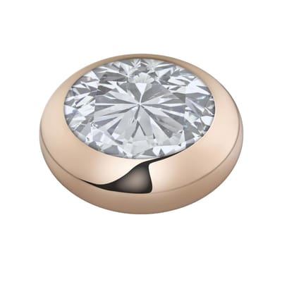 Melano vivid cz steentje - rosekleurig - dames - crystal