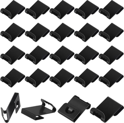 20x Zwarte Zaagtand Hangers voor Fotolijsten - Schroefvrij Ophangsysteem