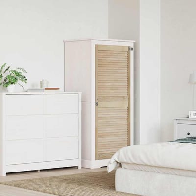 vidaXL - Kastdeur - Naturel - 140,5 - x - 2,1 - x - 59,5 - cm - Massief - grenenhout