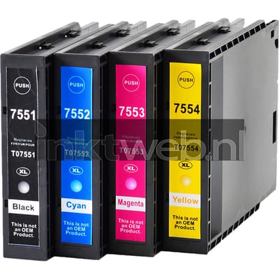 Huismerk Epson T7555 Multipack zwart en kleur (Huismerk (compatible))