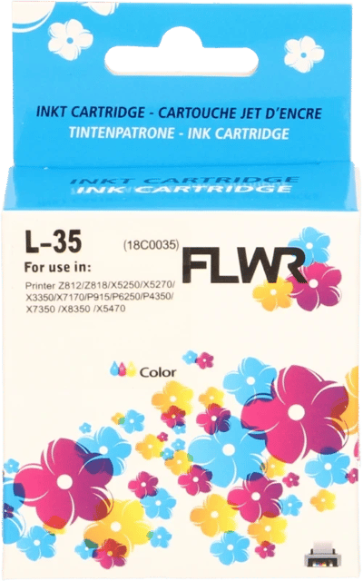 FLWR - Cartridges / Lexmark 35XL / kleur / Geschikt voor Lexmark
