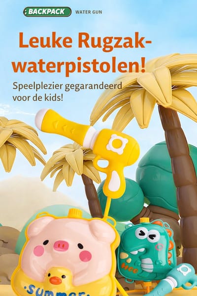 Dino Rugzak waterpistolen- summer backpack water gun
