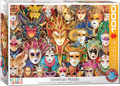 Eurographics - Venetiaanse Maskers [Venetian Masks] - 1000 stukjes 68×48cm (b×h) - Legpuzzel