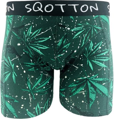 Boxershort - SQOTTON® - Wiet - Groen - Maat L