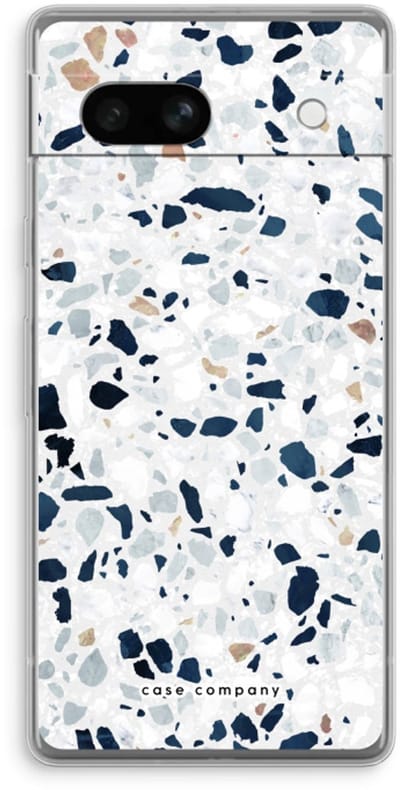 Case Company® - Hoesje geschikt voor Google Pixel 7A hoesje - Terrazzo N°1 - Soft Cover Telefoonhoesje - Bescherming aan alle Kanten en Schermrand