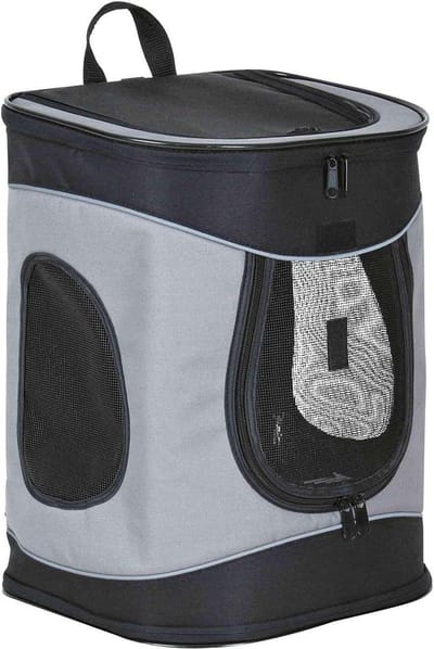 Hondenrugzak 34 × 44 × 30 cm Zwart-Grijs Timon Trixie Rugzak Hund Katze - Rucksack zur - Tiertransport Hajetietsdin.