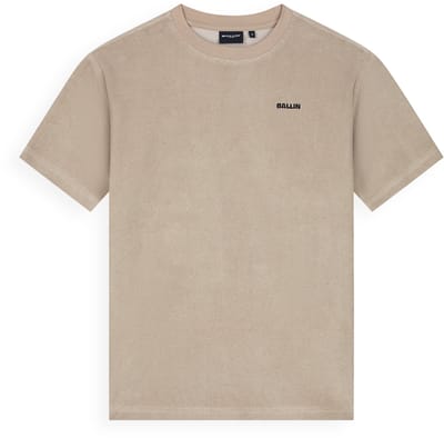 Ballin Amsterdam - Jongens Loose fit T-shirts Crewneck SS - Taupe - Maat 6