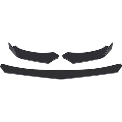 Kit de séparateur de lèvre de pare-chocs avant de voiture en ABS 4 pièces noir