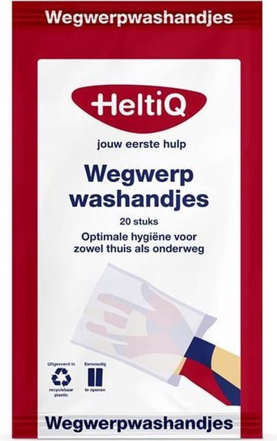 Heltiq wegwerp washandjes - 25 x 20 stuks