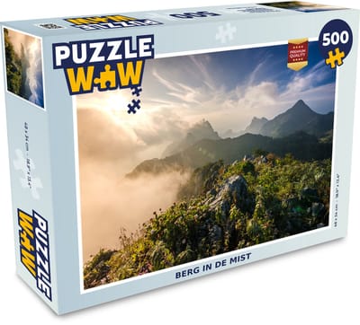 Puzzel Berg in de mist - Legpuzzel - Puzzel 500 stukjes