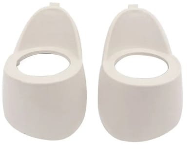 2 Stuks Plastic Auto Audio A-stijl Tweeter Speaker Beugel Adapter Ring, 2,5 Inch Wit Spacer Montage voor DIY Sound System Upgrade