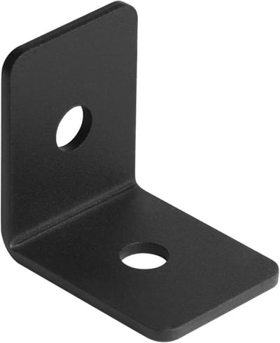 Stalen Hoekbeugels - Bevestigingsclips - Houtverbindingen Maken - Roestbestendige Coating - 1-1/2 Inch - Zwart
