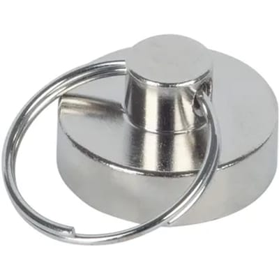 Fix-o-moll Bevestigingsmagneet - Met Sleutelring - Neodymium - Diameter 20mm - 2 Stuks