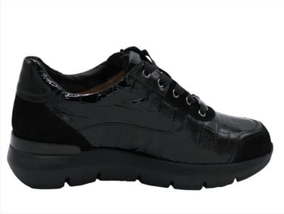 Hassia - 301355 - Lage sneakersDames sneakers - Kleur: Zwart - Maat: 40