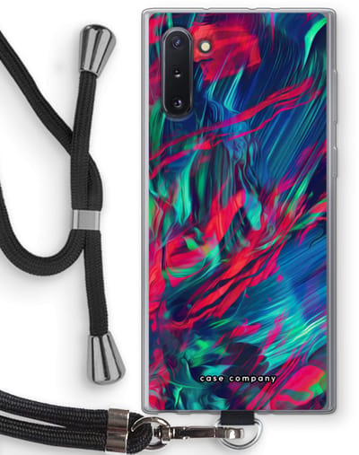 Case Company® - Hoesje met koord geschikt voor Samsung Galaxy Note 10 hoesje met Koord - Pilgrims Of The Sea - Telefoonhoesje met Zwart Koord - Bescherming aan alle Kanten en Over de Schermrand
