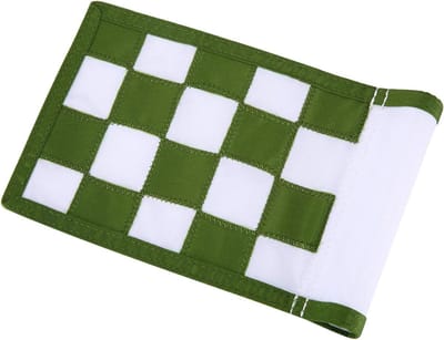 Golfvlag - Doelvlag training - Golf oefenen - Duurzaam nylon materiaal - 87 x 6 inch - Wit-groen
