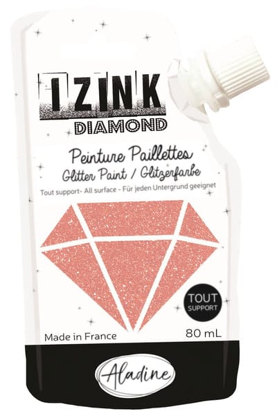 Poederroze Glitterverf Izink Diamond