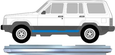 Reparatie dorpel voor Jeep Cherokee 1984-2001 / Links