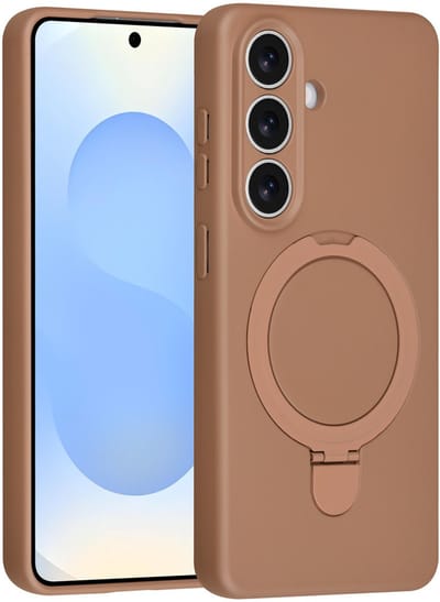 TUNIQ telefoonhoesje voor Samsung Galaxy S26 - Met ringstand en koord - Bruin