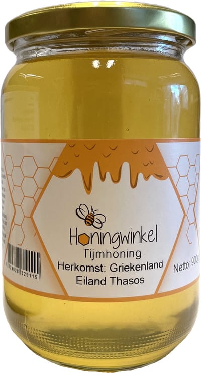 Tijmhoning 900g Griekenland Honingwinkel (vloeibaar)