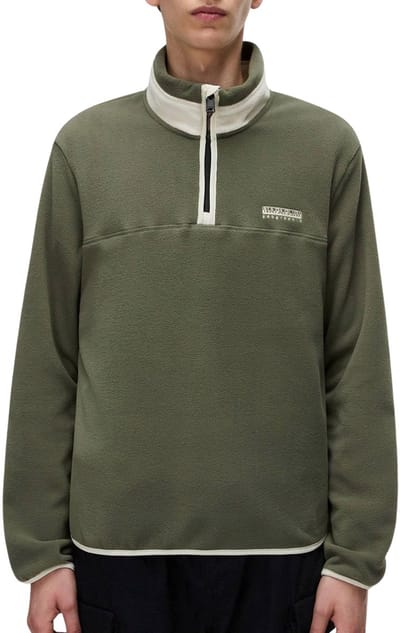 Napapijri Dergana Half Zip Fleece Sweater Heren - Maat M