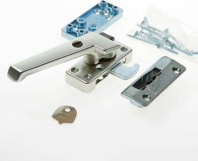 AXA 3320 Veiligheids raamsluiting - 3320-41-92/E - draairichting 4 - Aluminium F2