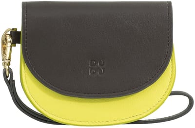 DuDu Madagascar Kredietkaart etui Leer 11 cm - 5 Sleuven - citrus yellow