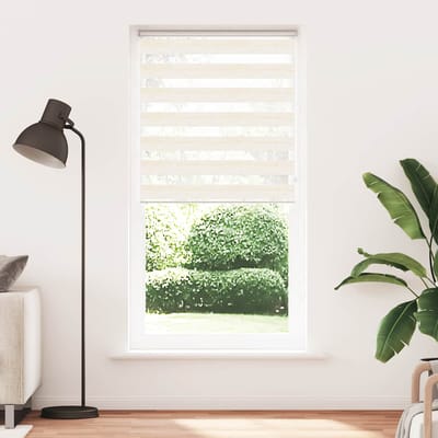 vidaXL - Zebra - rolgordijn - 110x200 - cm - stofbreedte - 105,9 - cm - marmerbeige