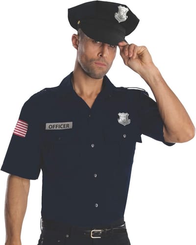 Rubie's Costume Heroes And Hombres Police Uniform Shirt And Hat Costume