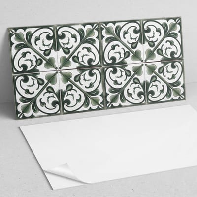 Coloray Wandpanelen Zelfklevend - Plantenpatroon met versieringen PVC Wandpaneel - 100 cm x 50 cm - Groente Wandbekleding Zelfklevend - 1 stuk - Texturen Wandpanelen Zelfklevend - Wandbord Keuken - Wandpaneel Badkamer