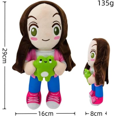 Nouvelle Poupée Peluche Expression Magique Dessin Animé Fille 25cm Poupée Animal en Peluche Grenouille à Longues Jambes Douce Enfants beige