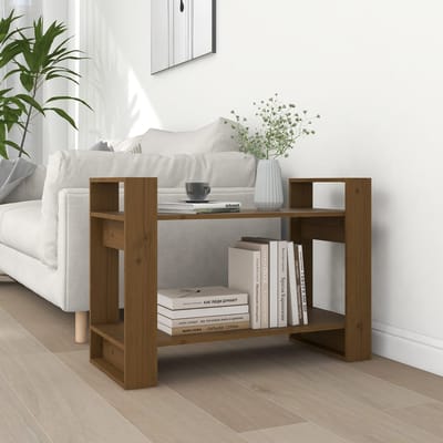 vidaXL - Boekenkast/kamerscherm - 80x35x56,5 - cm - massief - hout - honingbruin