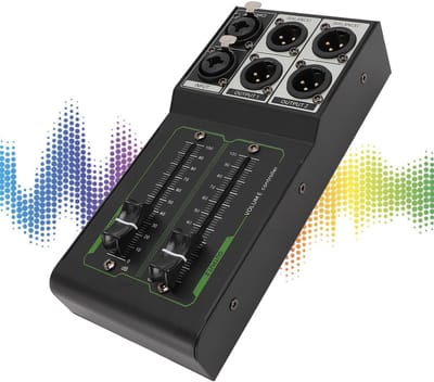 Dailygoody - Passieve Volumeregelaar - Metalen Huid - Duurzaam en Betrouwbaar - 70 Mm Fader - Geluidscontrole - Geschikt voor Studio en Thuisgebruik