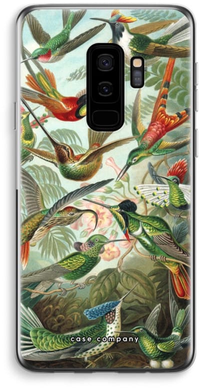 Case Company® - Hoesje geschikt voor Samsung Galaxy S9 Plus hoesje - Haeckel Trochilidae - Soft Cover Telefoonhoesje - Bescherming aan alle Kanten en Schermrand