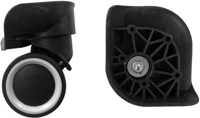 Extra Sterke Bagage Wielen Vervanging Zwart (Set van 2) - Universele Koffer Caster Wielen