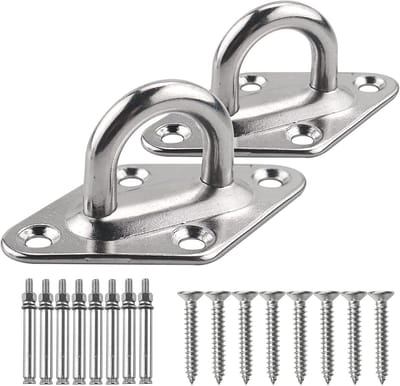 Hammock Hanging Set 1000LB Capaciteit - Roestvrij Staal Bevestigingsset met Schroevidos