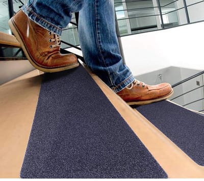 Candala Trapmatten, 15 cm x 60 cm, antislip, zelfklevende trapmatten, antislipstrips als antislip traptreden, 10 stuks