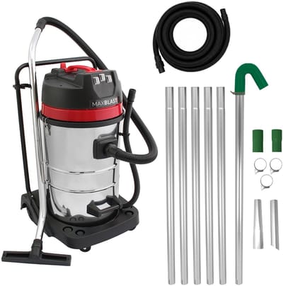 Nat-droogzuiger 80l set - 3000w motor - 7,2m gootstangen - 5m slang
