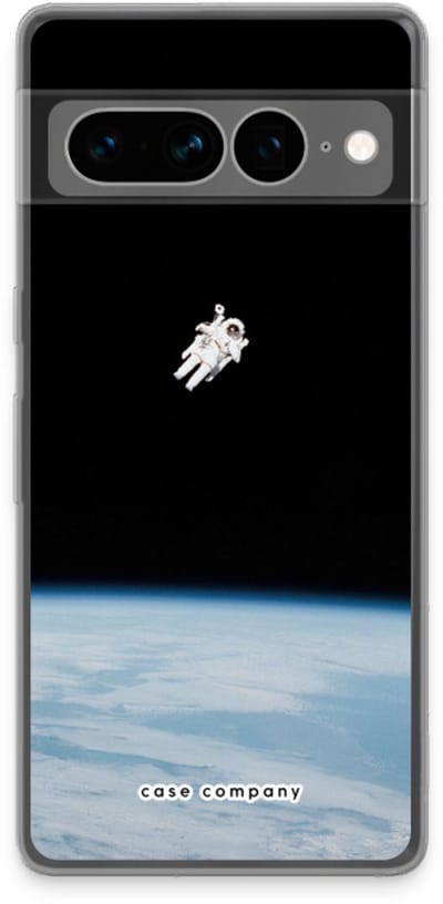 Case Company® - Hoesje geschikt voor Google Pixel 7 Pro hoesje - Alone in Space - Soft Cover Telefoonhoesje - Bescherming aan alle Kanten en Schermrand