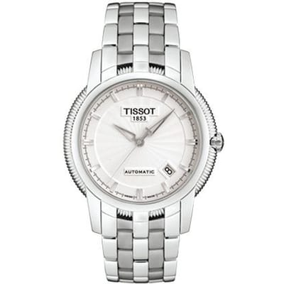 Tissot Série Baohuan Mouvement Mécanique Automatique Fenêtre Date Marqueurs Heure Montre Hommes montres Argent T97.1.483.31 Silver white
