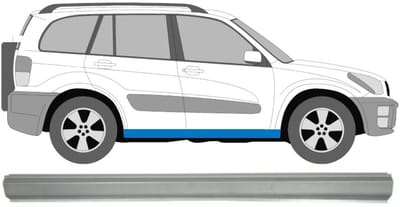 Reparatie dorpel voor Toyota Rav4 2000-2005 / Links = Rechts (symmetrisch)